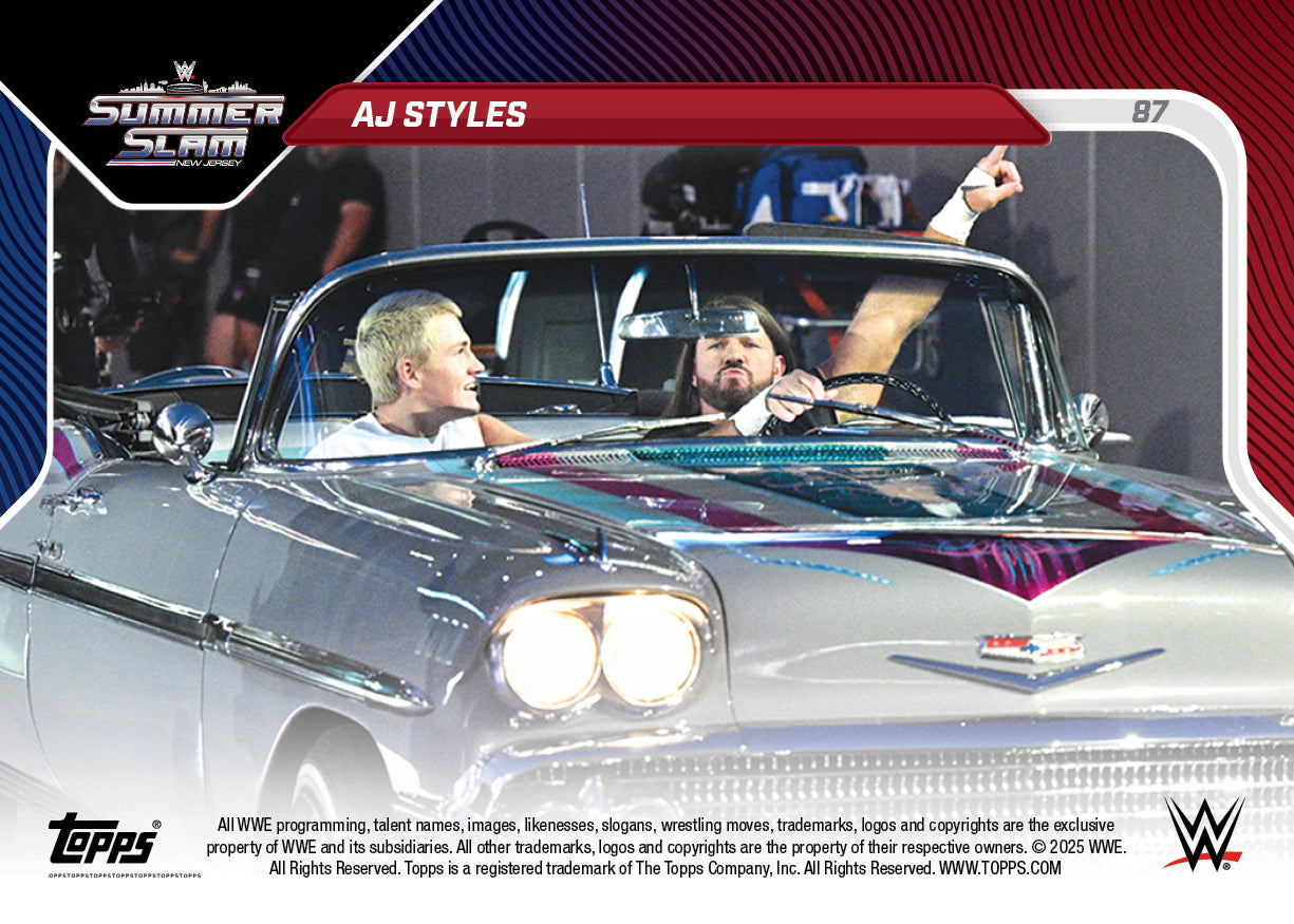 AJ Styles - 2025 WWE Topps NOW® - Card 87