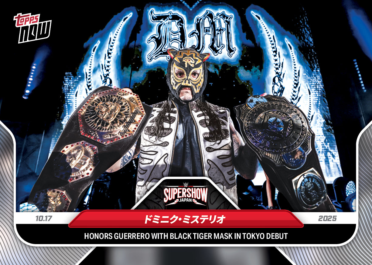 Dominik Mysterio - 2025 WWE Topps NOW® - Card 114