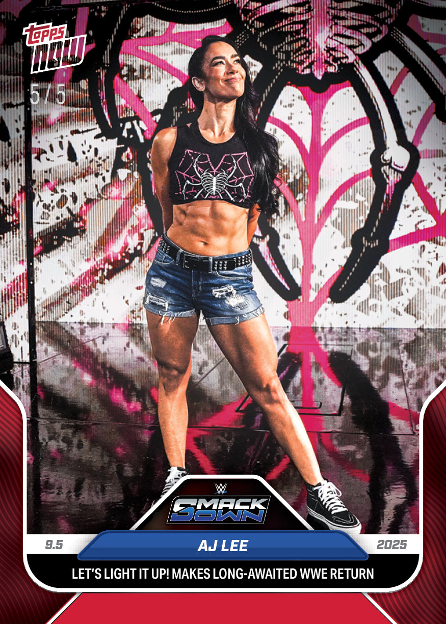 AJ Lee - 2025 WWE Topps NOW® - Card 92