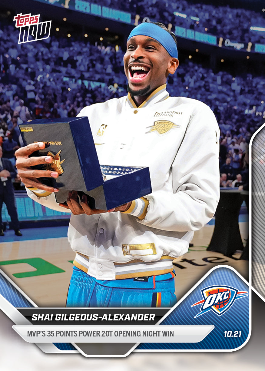 Shai Gilgeous-Alexander - 2025-26 NBA Topps NOW® - Card 1