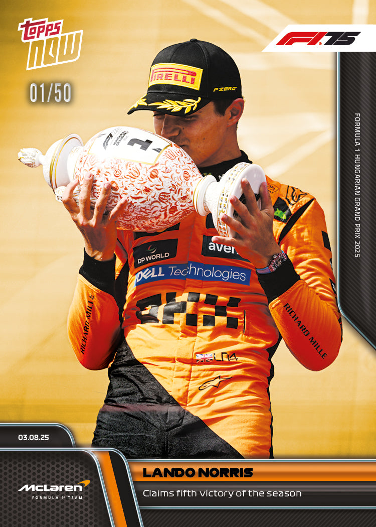 Lando Norris - 2025 Formula 1® Topps NOW® - Card 55