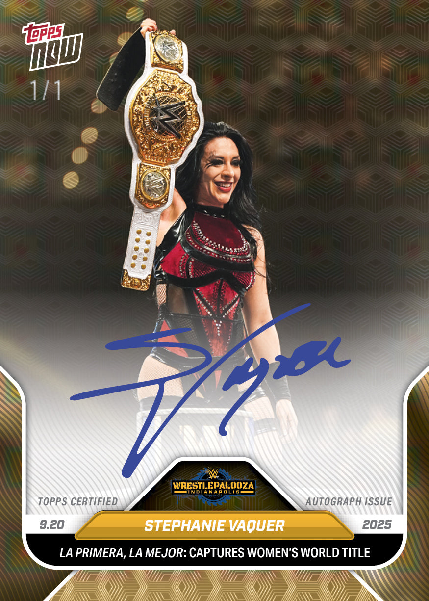 Stephanie Vaquer - 2025 WWE Topps NOW® - Card 97 - LOOK FOR AUTOS