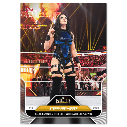 Stephanie Vaquer - 2025 WWE Topps NOW® - Card 80