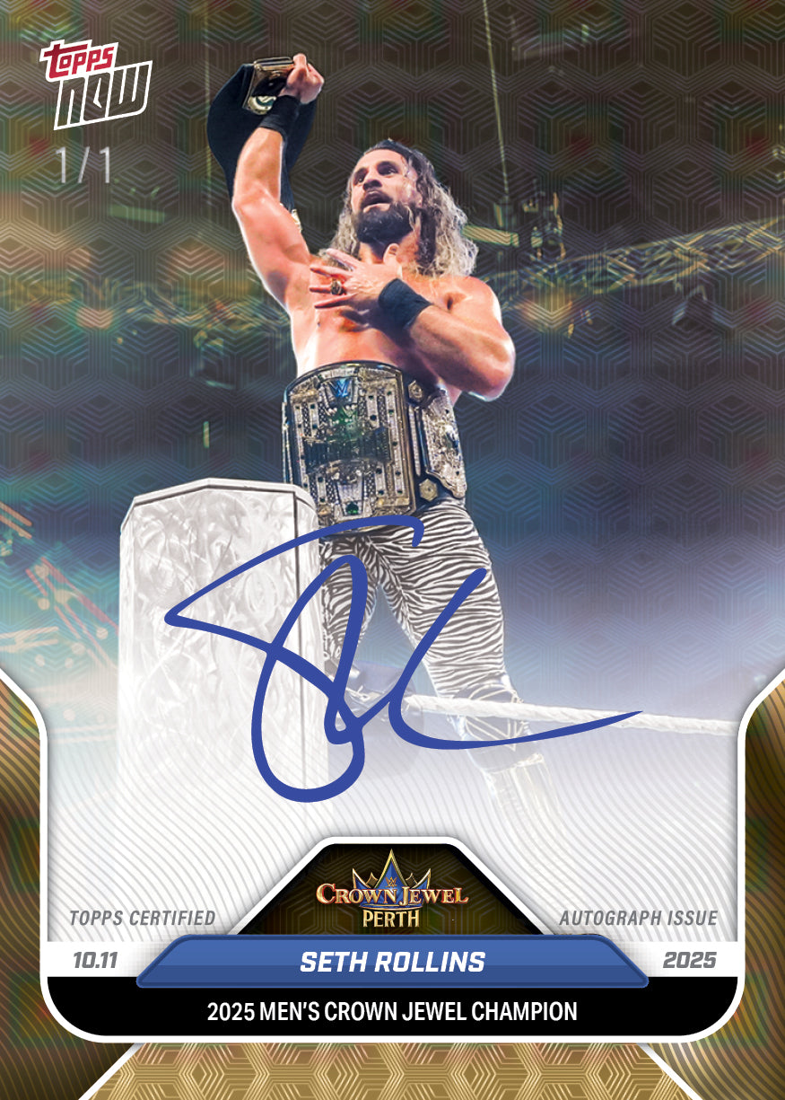 Seth Rollins - 2025 WWE Topps NOW® - Card 105
