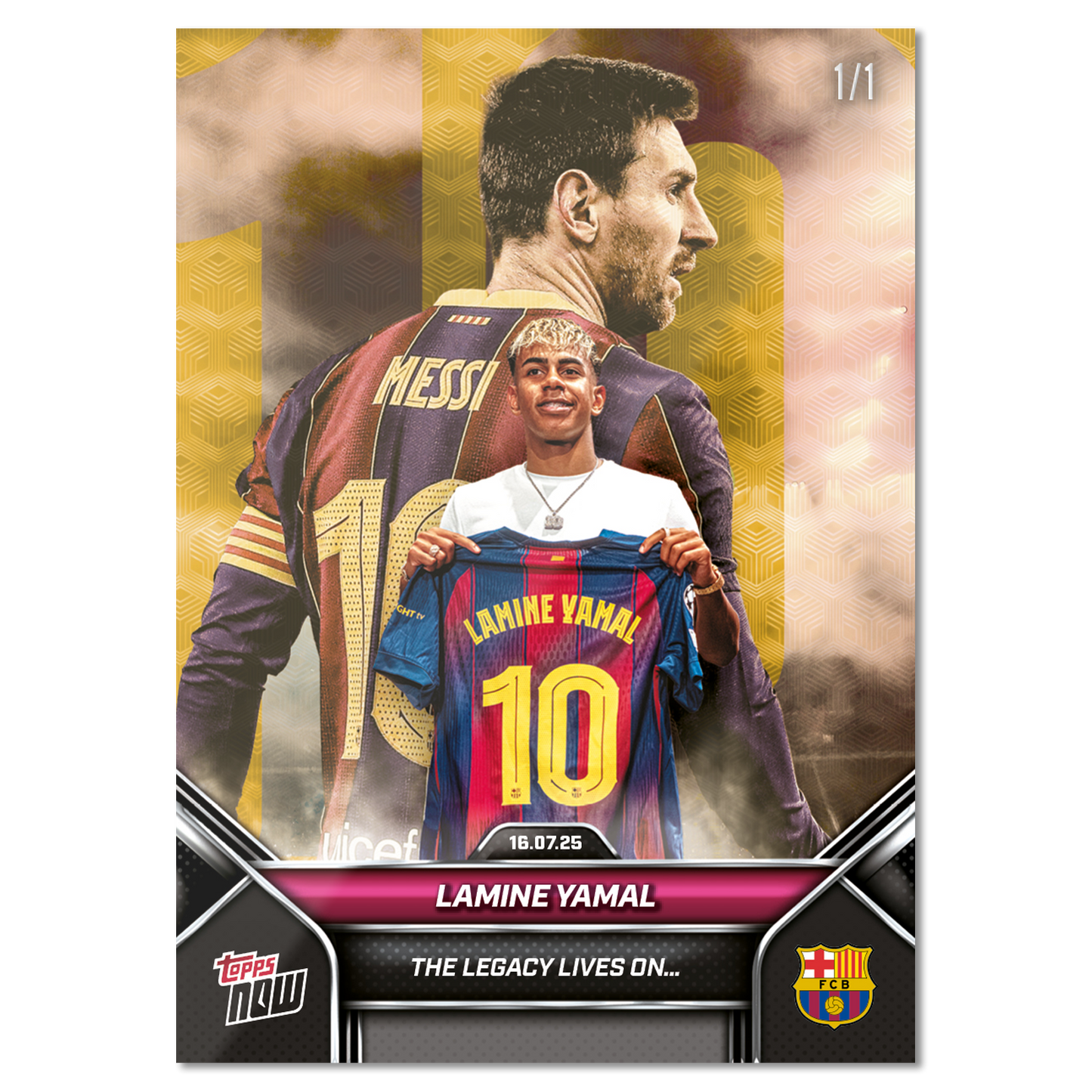 Lamine Yamal - 2025 FC Barcelona Topps NOW® - Card 2 - LOOK FOR DUAL AUTO