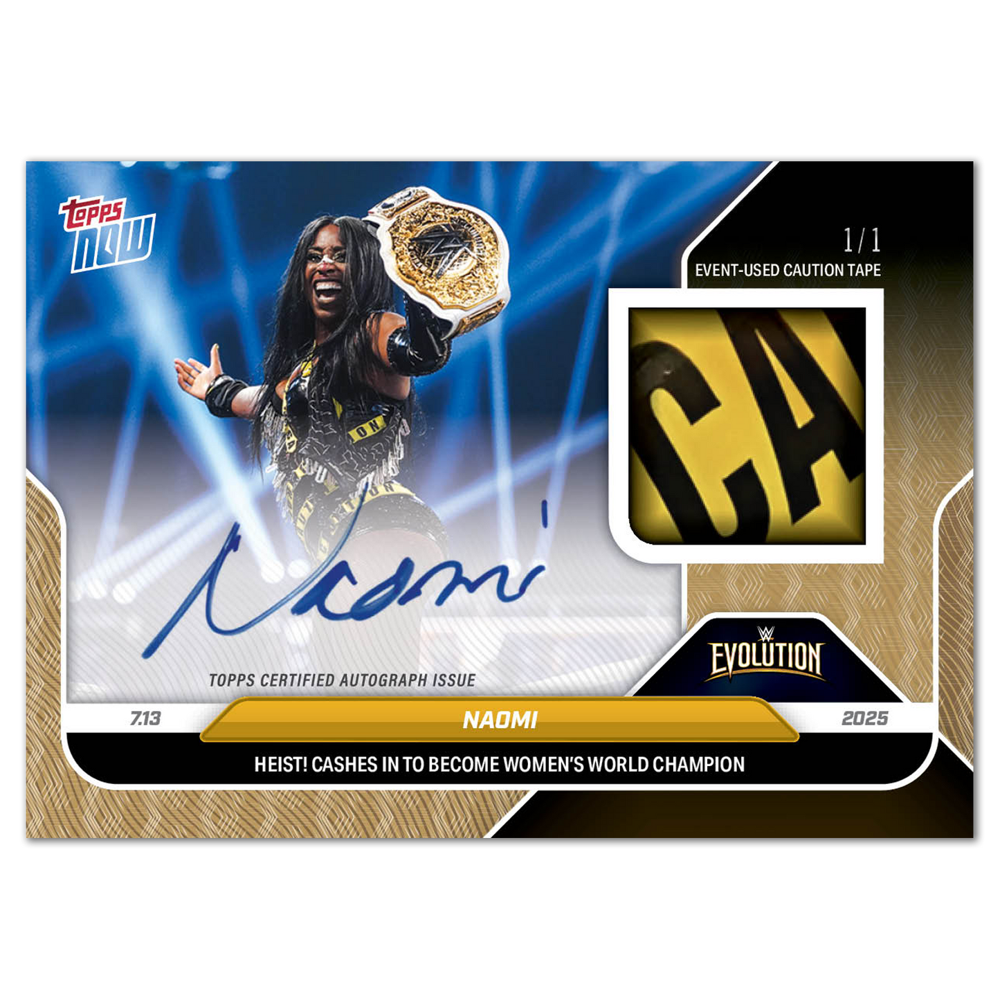 Naomi - 2025 WWE Topps NOW® - Card 81 - LOOK FOR AUTOS & AUTO-RELICS