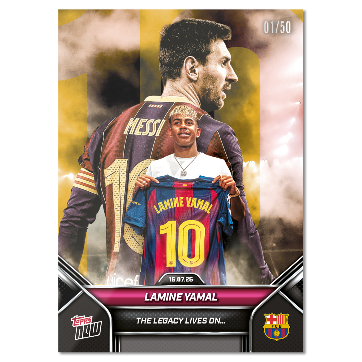 Lamine Yamal - 2025 FC Barcelona Topps NOW® - Card 2 - LOOK FOR DUAL AUTO