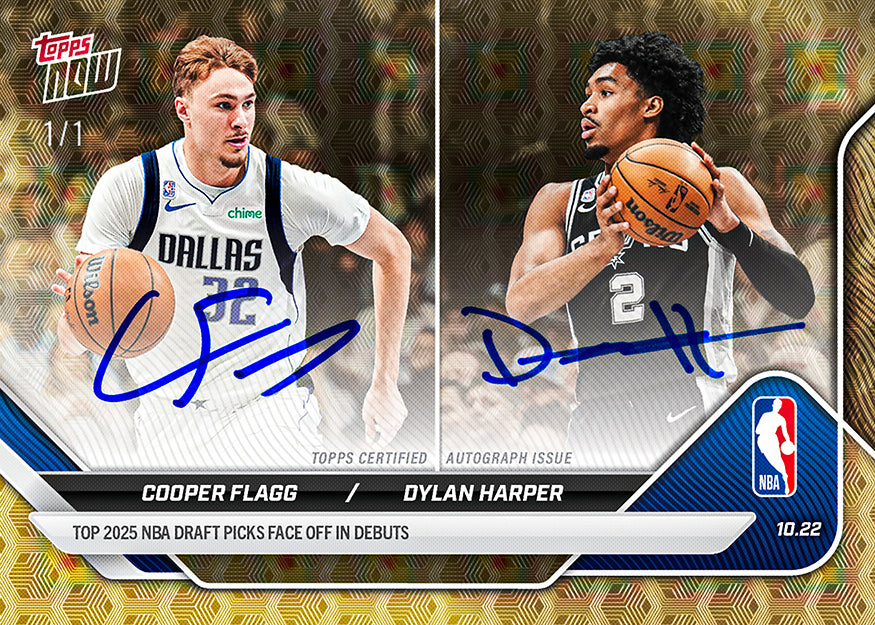 Cooper Flagg/Dylan Harper - 2025-26 NBA Topps NOW® - Card 8