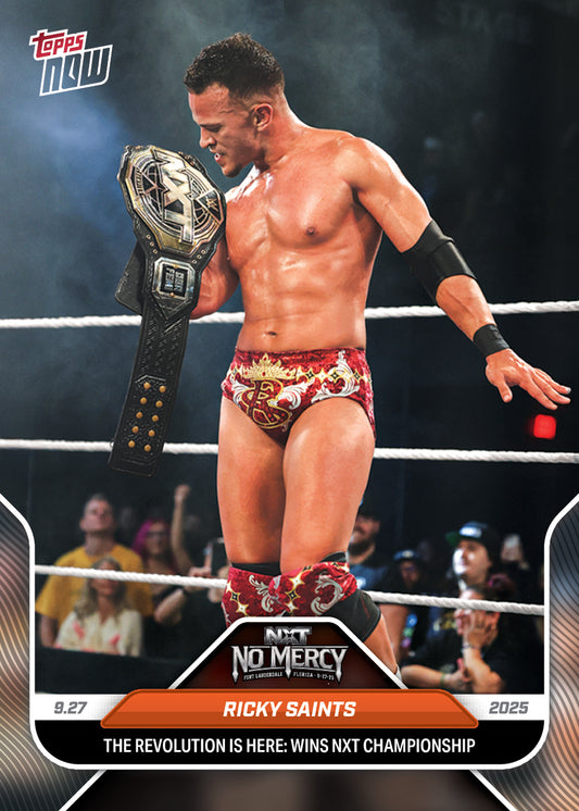 Ricky Saints - 2025 WWE Topps NOW® - Card 100