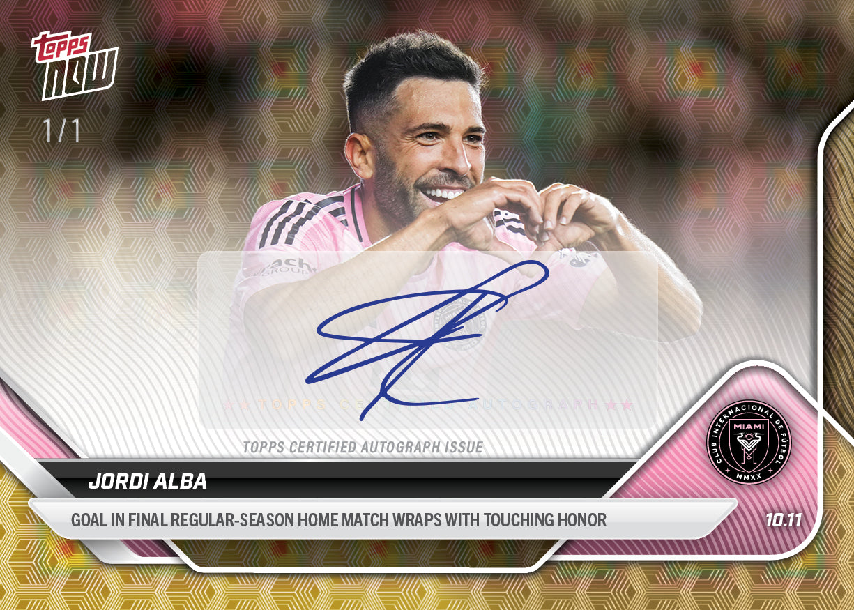 Jordi Alba - 2025 MLS Topps NOW® - Card 111
