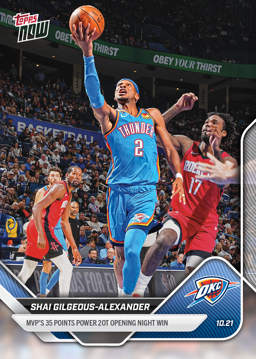 Shai Gilgeous-Alexander - 2025-26 NBA Topps NOW® - Card 1