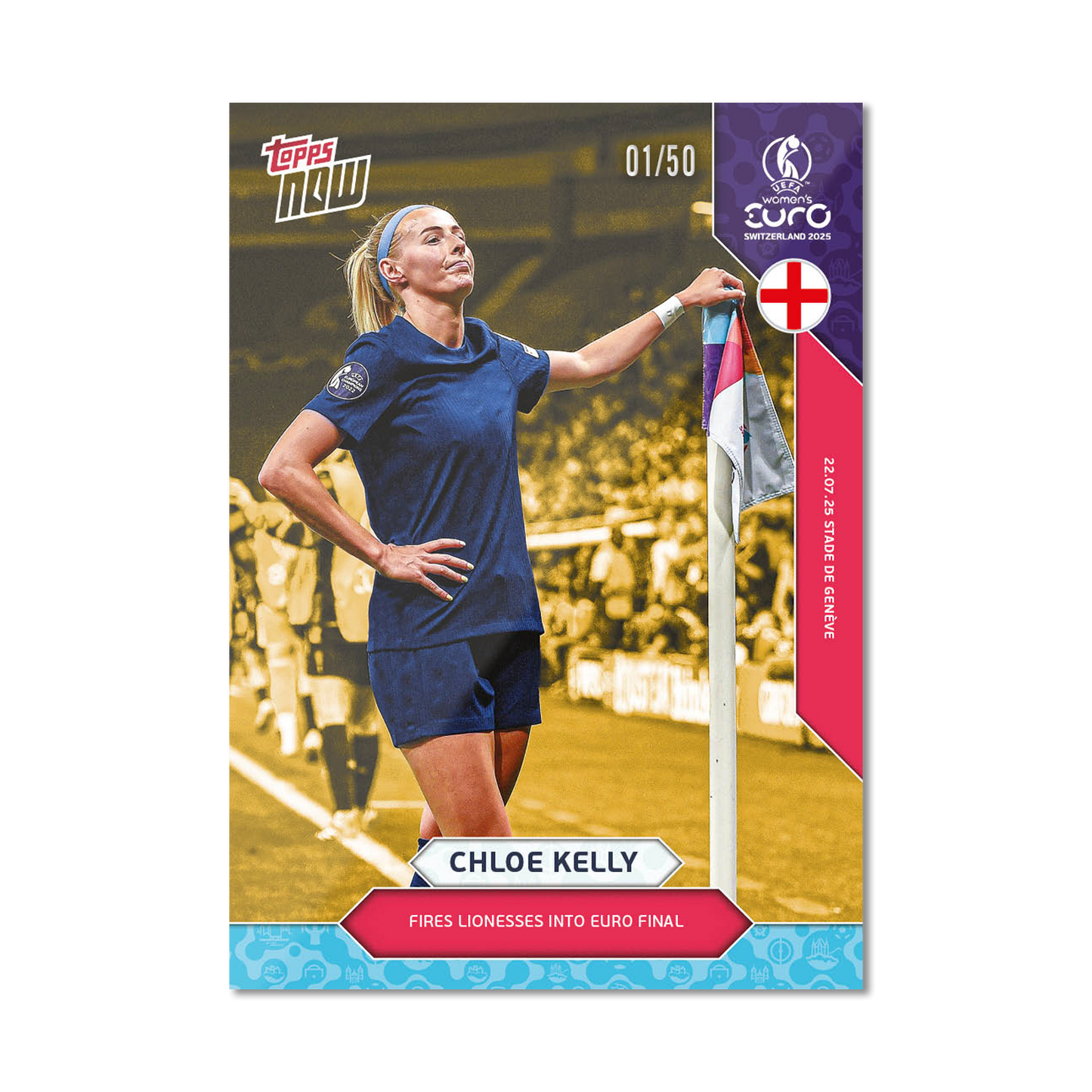 Chloe Kelly - UEFA Women’s EURO 2025™ Topps NOW® - Card 25