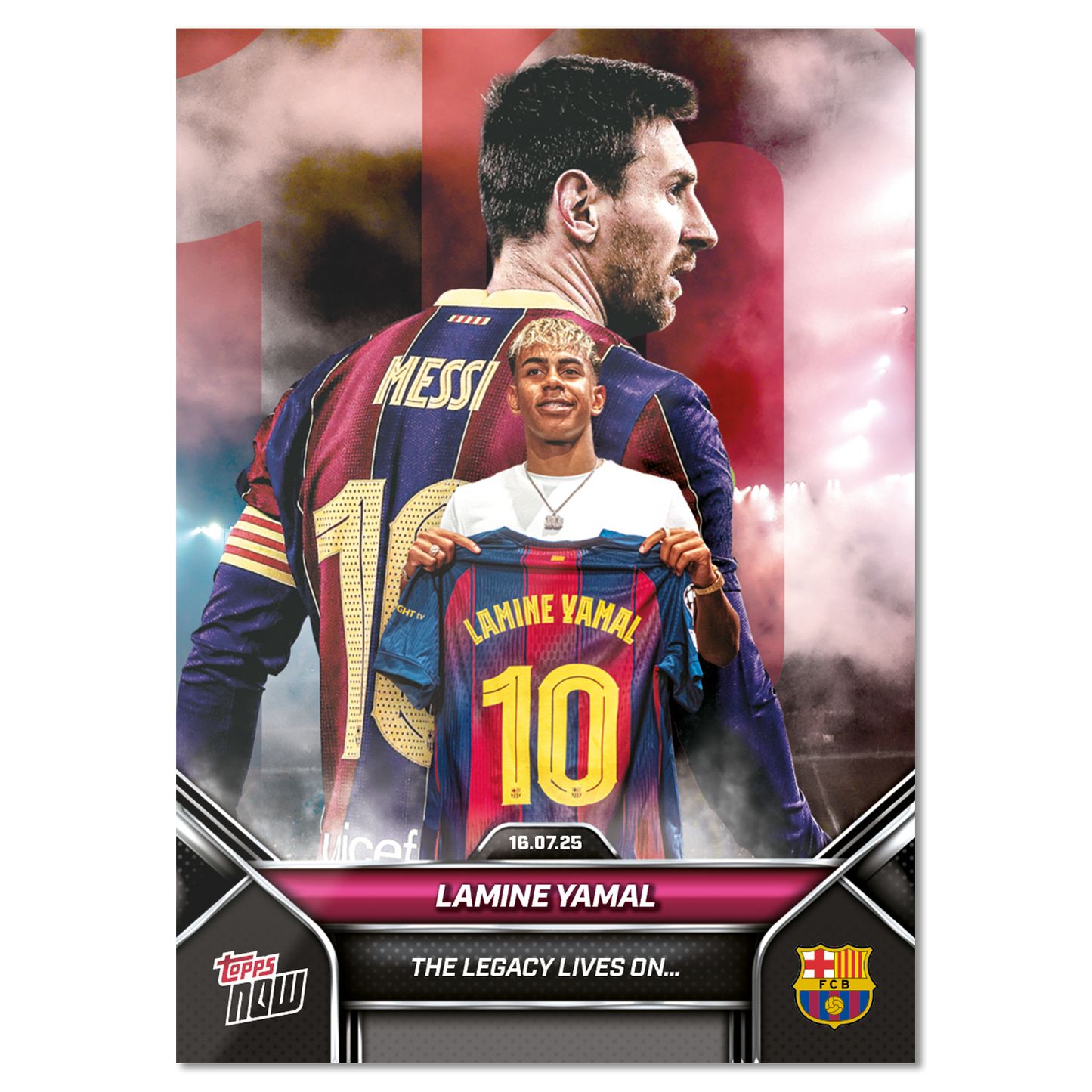 Lamine Yamal - 2025 FC Barcelona Topps NOW® - Card 2 - LOOK FOR DUAL AUTO