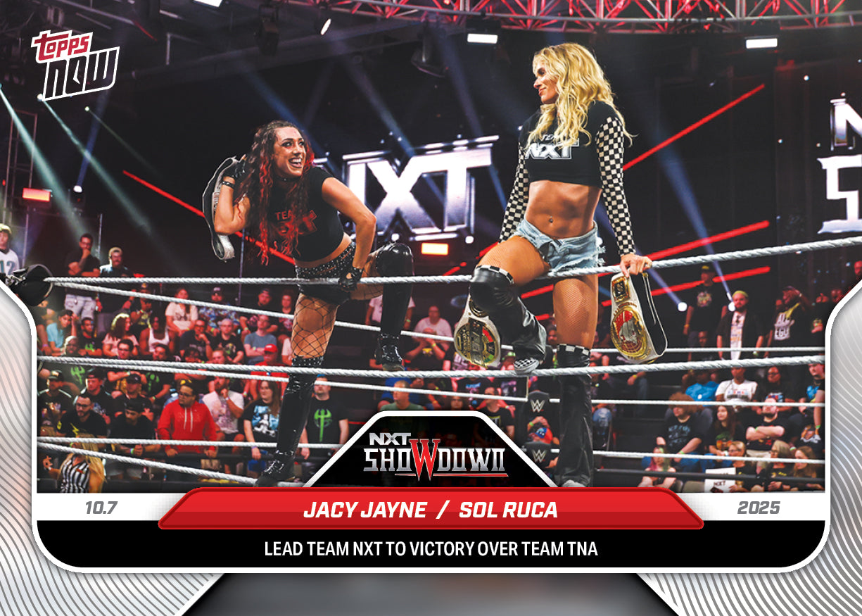 Jacy Jayne / Sol Ruca - 2025 WWE Topps NOW® - Card 101