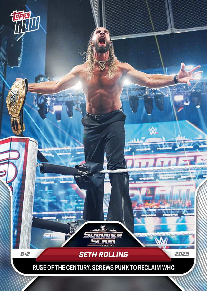 Seth Rollins - 2025 WWE Topps NOW® - Card 84 - LOOK FOR AUTOS
