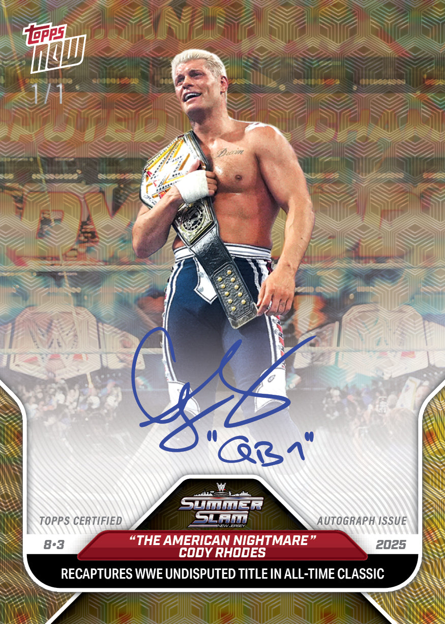 "The American Nightmare" Cody Rhodes - 2025 WWE Topps NOW® - Card 86 - LOOK FOR AUTOS