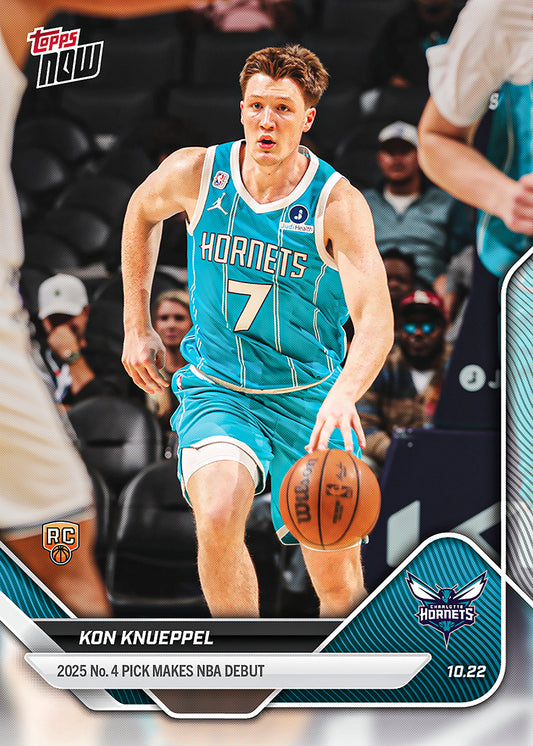 Kon Knueppel - 2025-26 NBA Topps NOW® - Card 10