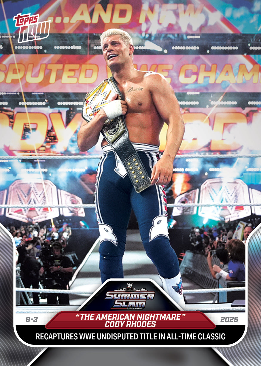 "The American Nightmare" Cody Rhodes - 2025 WWE Topps NOW® - Card 86 - LOOK FOR AUTOS