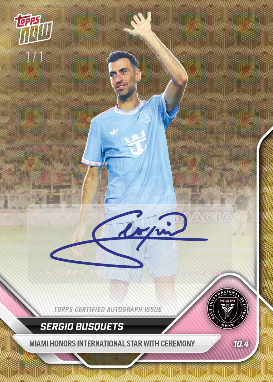 Sergio Busquets - 2025 MLS Topps NOW® - Card 106