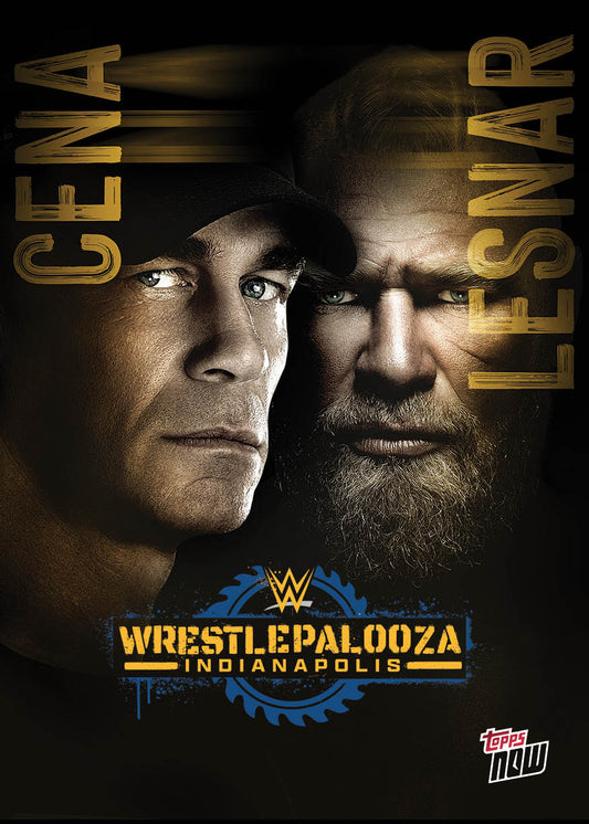 John Cena/Brock Lesnar - 2025 WWE Topps NOW® - Card WPZA