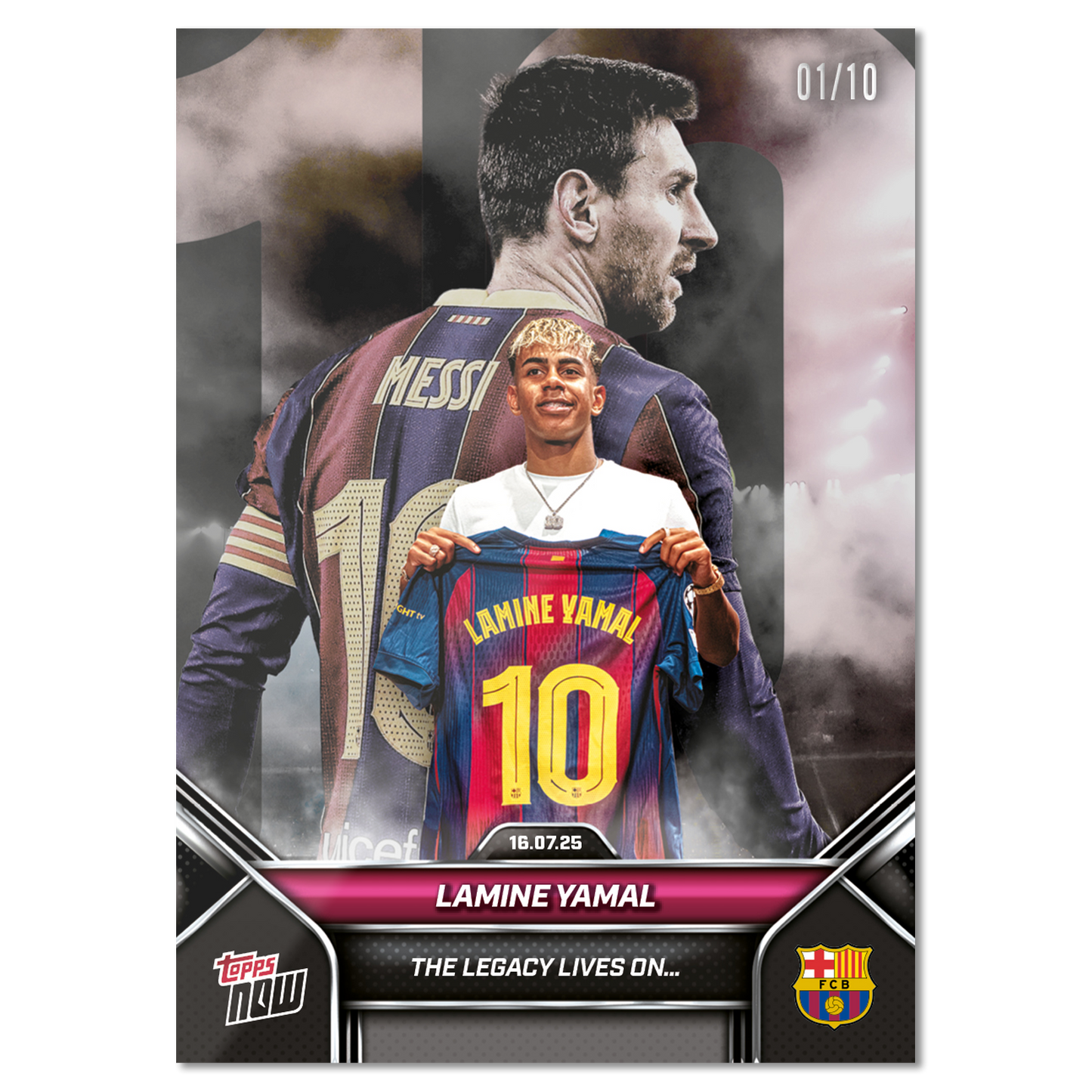 Lamine Yamal - 2025 FC Barcelona Topps NOW® - Card 2 - LOOK FOR DUAL AUTO