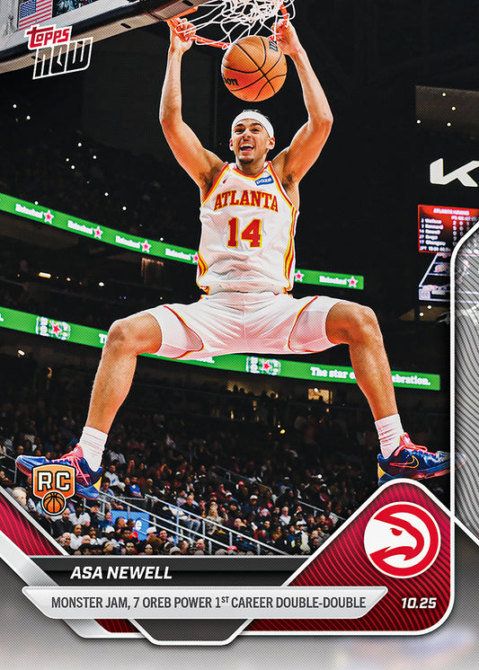 Asa Newell - 2025-26 NBA Topps NOW® - Card 25
