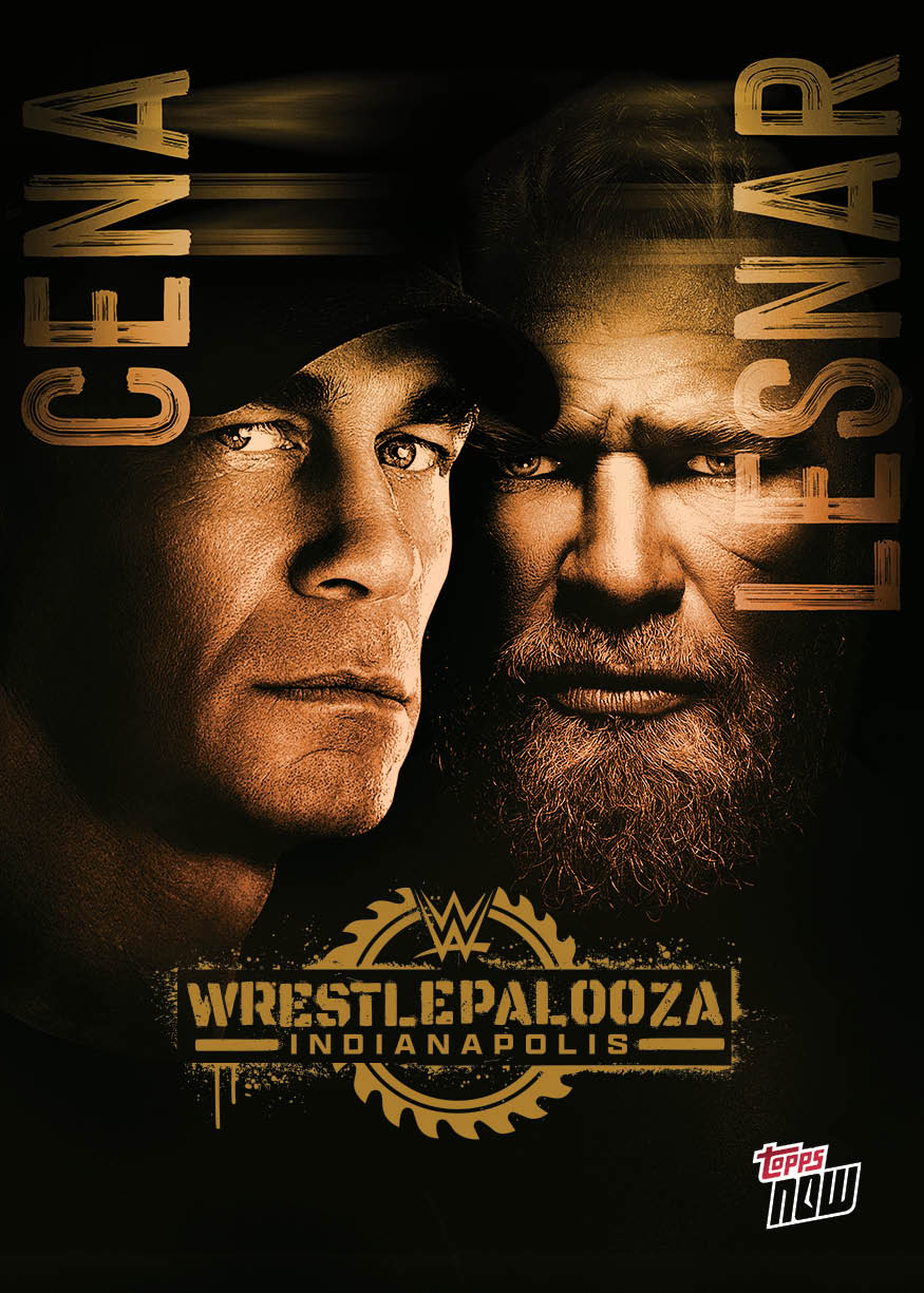 John Cena/Brock Lesnar - 2025 WWE Topps NOW® - Card WPZA