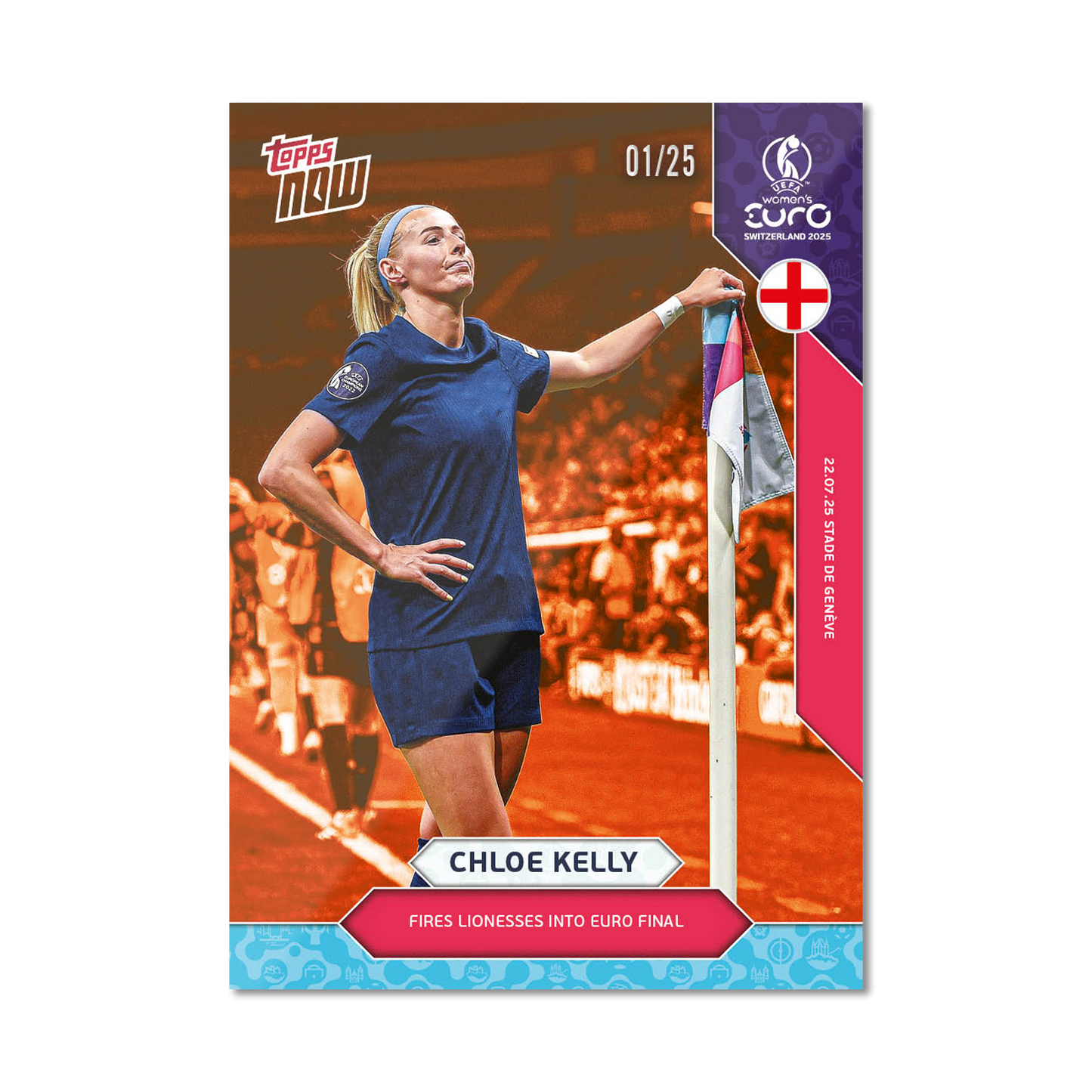 Chloe Kelly - UEFA Women’s EURO 2025™ Topps NOW® - Card 25