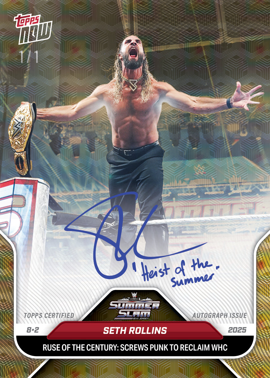 Seth Rollins - 2025 WWE Topps NOW® - Card 84 - LOOK FOR AUTOS