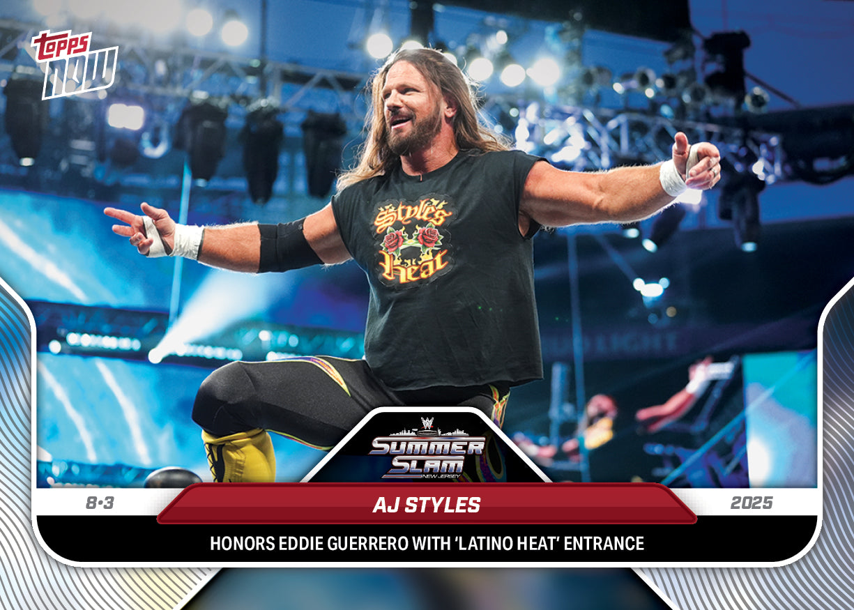 AJ Styles - 2025 WWE Topps NOW® - Card 87