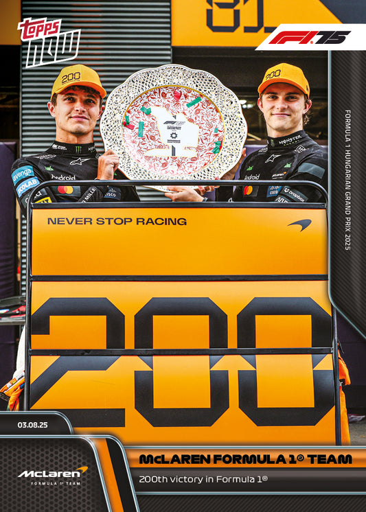 McLaren Formula 1® Team - 2025 Formula 1® Topps NOW® - Card 54