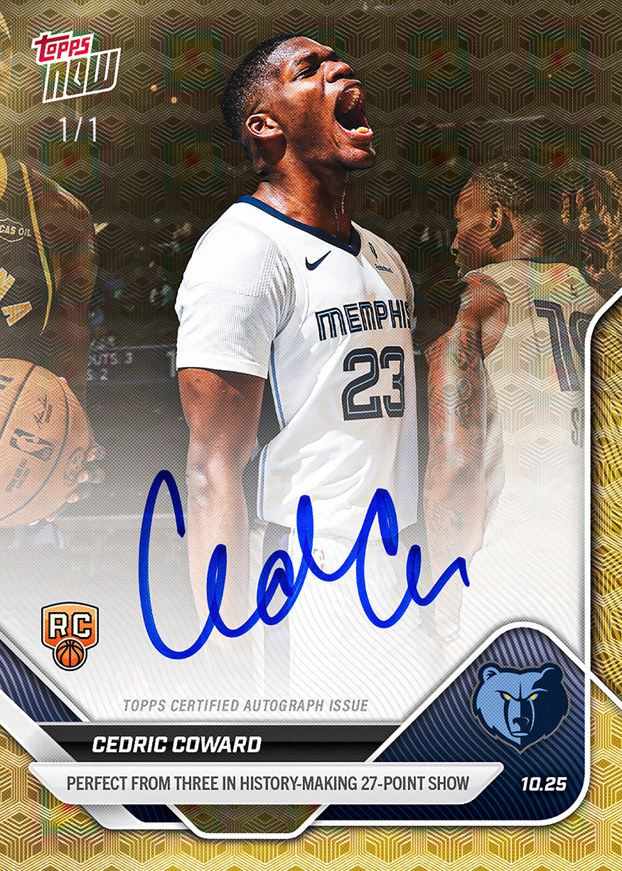Cedric Coward - 2025-26 NBA Topps NOW® - Card 26