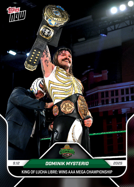 Dominik Mysterio - 2025 WWE Topps NOW® - Card 94 - LOOK FOR AUTOS