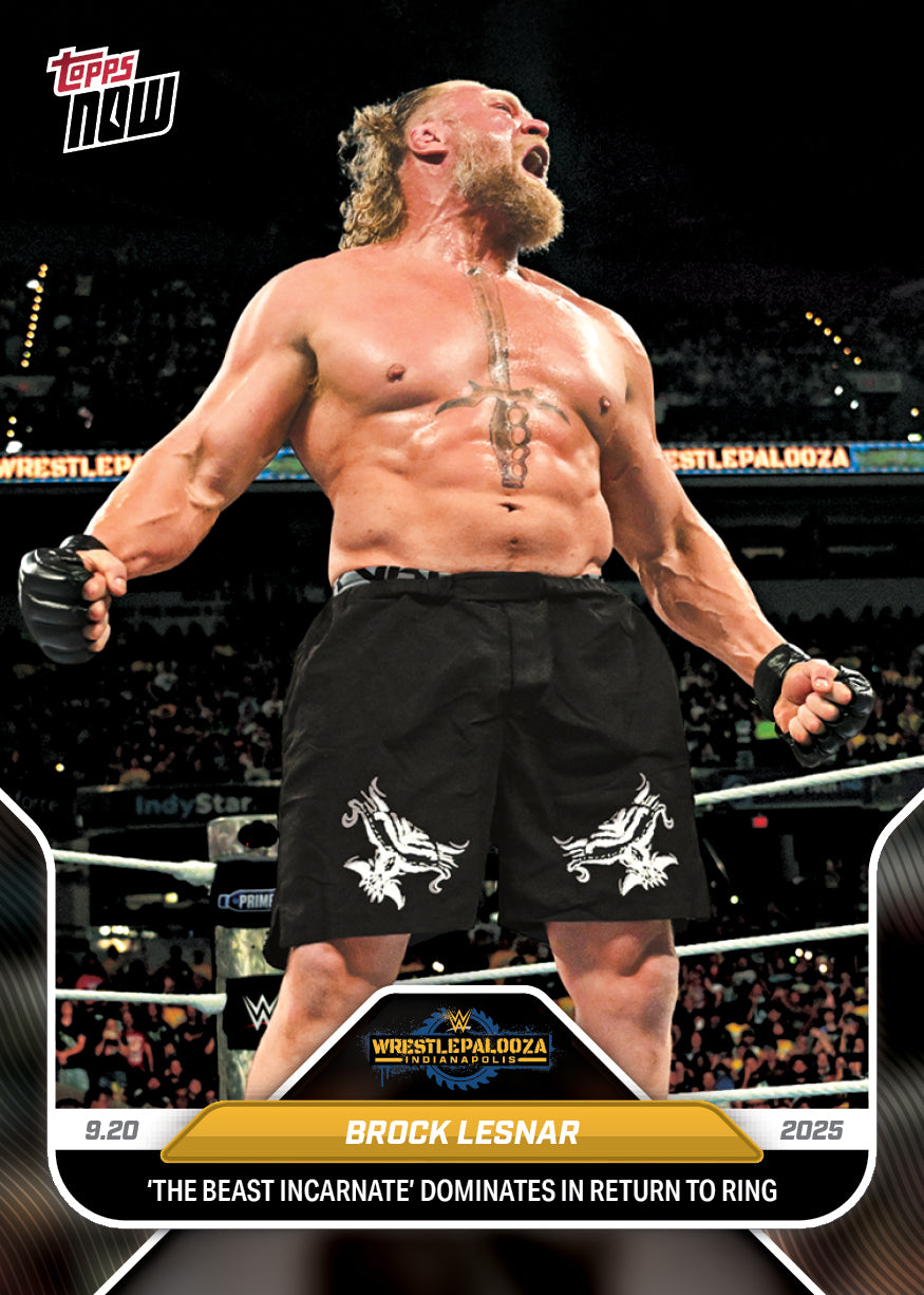 Brock Lesnar - 2025 WWE Topps NOW® - Card 96