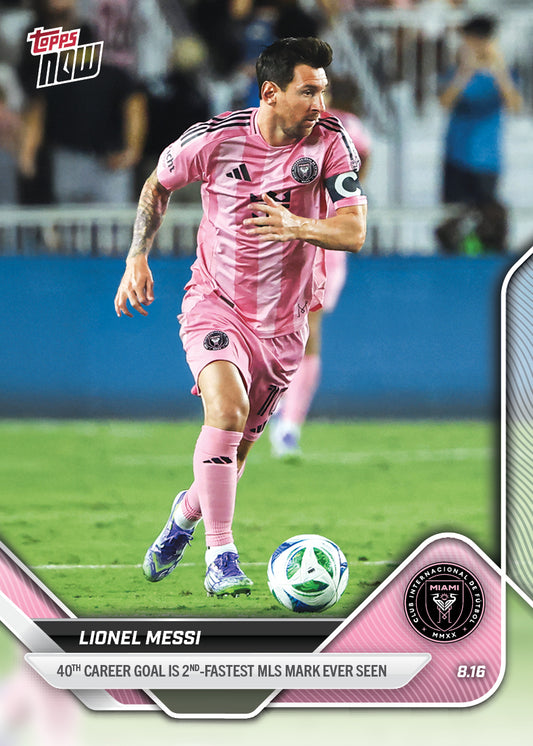 Lionel Messi - 2025 MLS Topps NOW® - Card 76